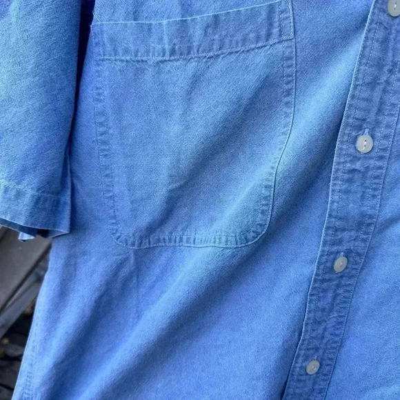 Short Sleeve Chaps Ralph Lauren Button Up Size Large - Picture 2 of 8